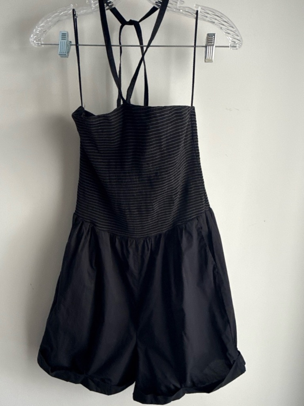 Nation LTD Black Strappy Romper